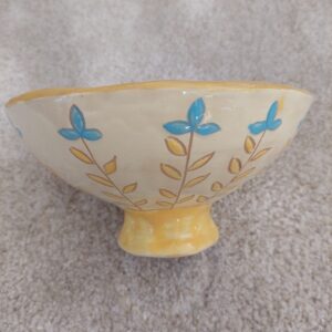 Keraminis rankų darbo  dubuo „Linų pieva“