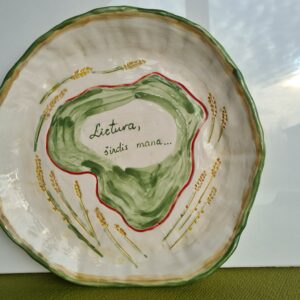 Didelė lėkštė „Lietuva, širdis mana“